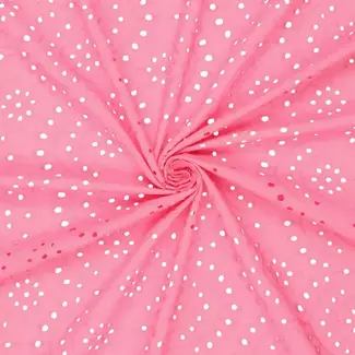 Colorfull swiss embroidery - pink