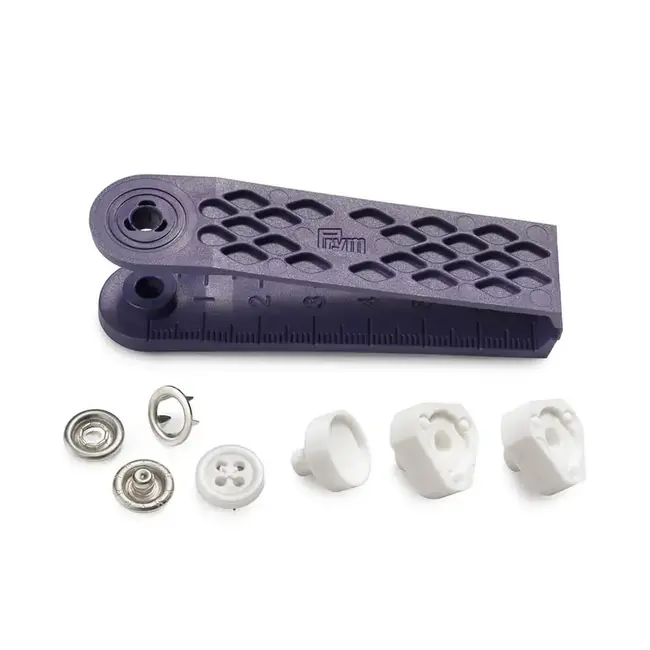 Naaivrijdrukknoop jersey 12mm wit