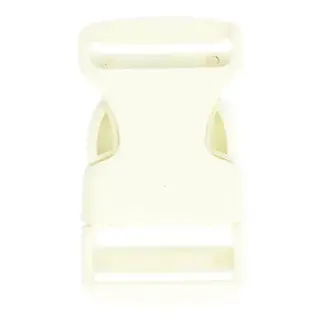 Klikgesp nylon - wit 25mm