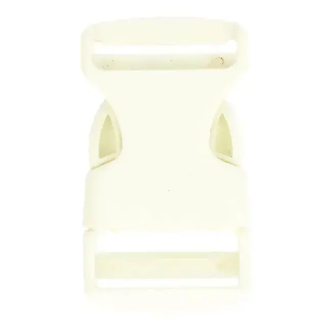 Klikgesp nylon - wit 25mm