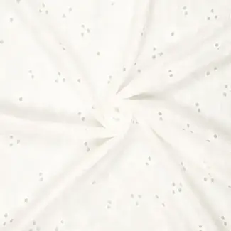 Embroidery double gauze - fleur