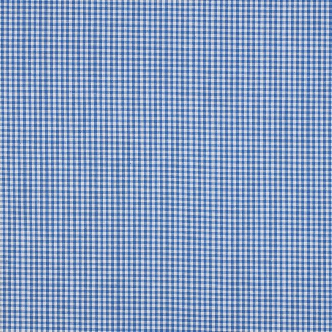 Katoen vichy - royal blauw