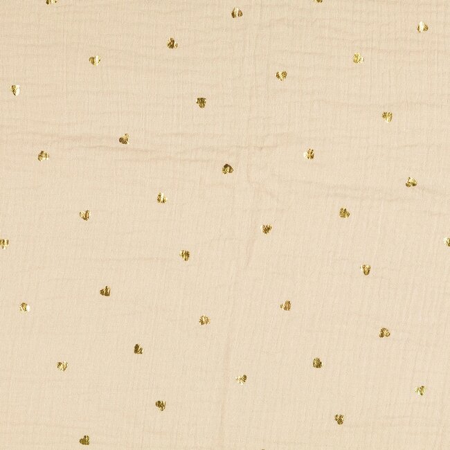 Hearts foil - double gauze