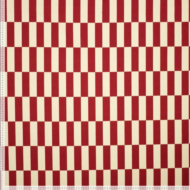 Ilja blocks bordeaux - canvas