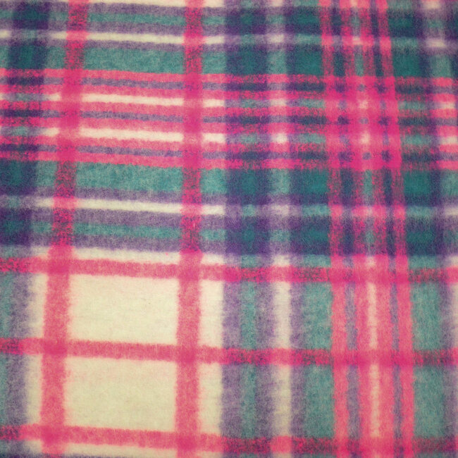 Pop check fuchsia - mantelstof