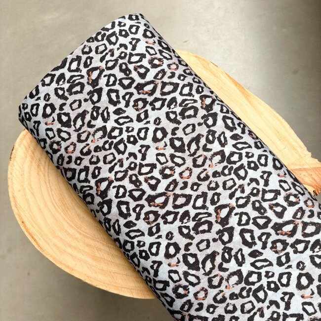 Denim leopard - jeans