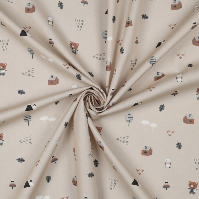 Sweet bears - GOTS poplin