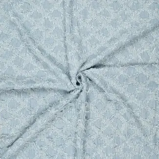 Ruffle stripes - denim