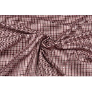 Burda Pied de poule paillette - fuchsia