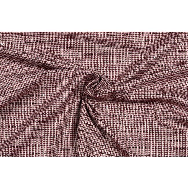 Pied de poule paillette - fuchsia