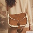 Sherpa bonded suede - camel