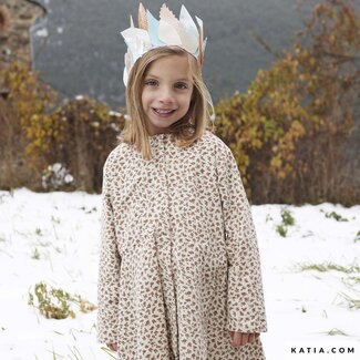 Katia Fabrics Flowers reindeer - flannel cotton