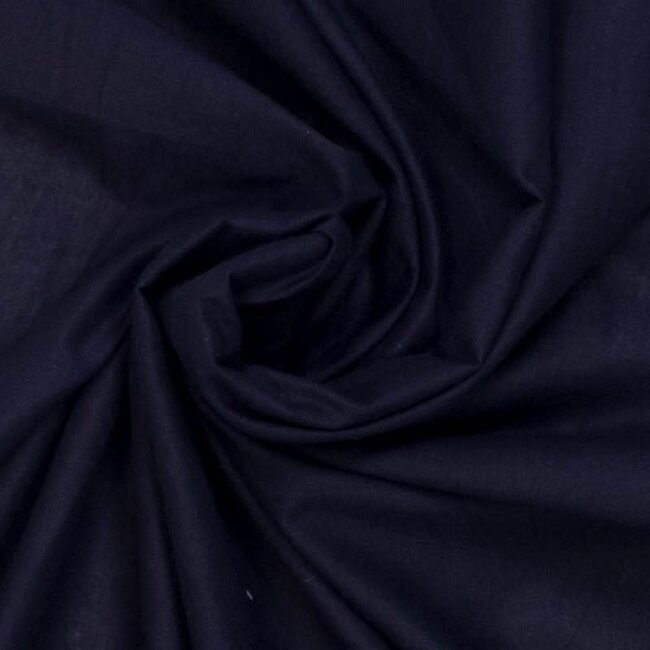 Katoen batist - navy