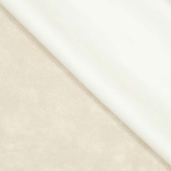 Vegan leather washed - creme