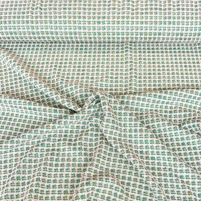 Clara plaid green - jacquard tricot