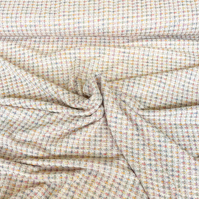 Clara plaid pink - jacquard tricot