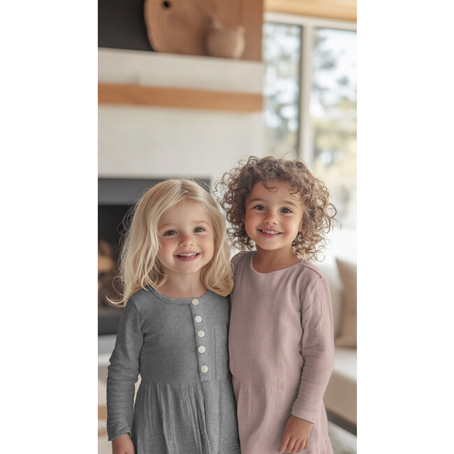 Katoen fleece gots - light grey melange