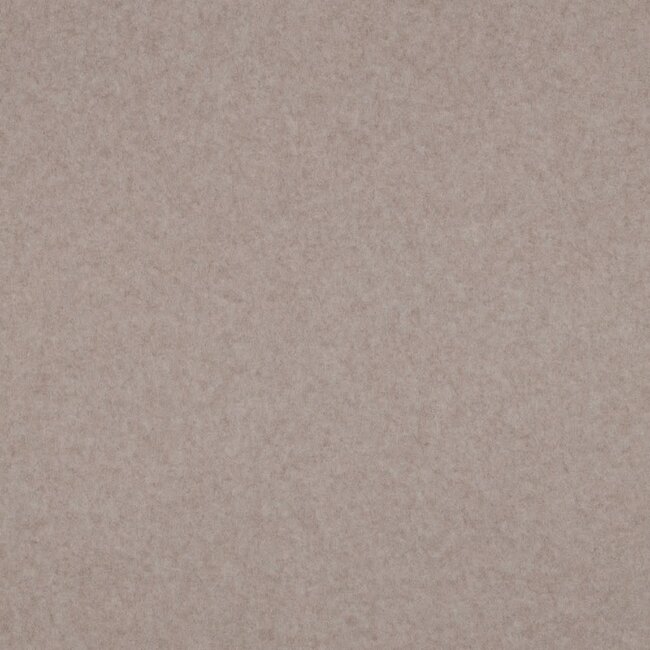 Katoen fleece gots - taupe melange