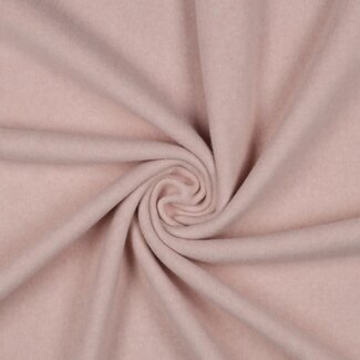 Katoen fleece gots - light rose melange