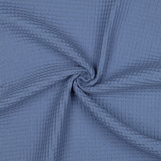 Wafelstof - blue