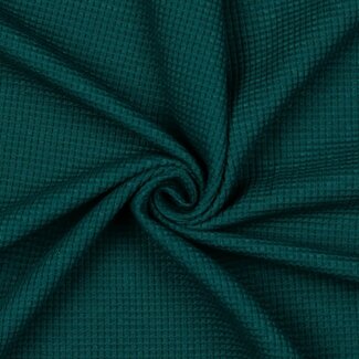 Wafeljersey bio - dark green