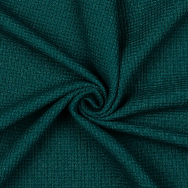 Wafeljersey bio - dark green