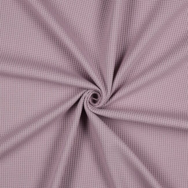 Wafeljersey bio - light mauve