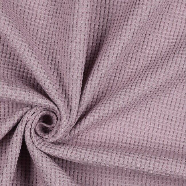 Wafeljersey bio - light mauve