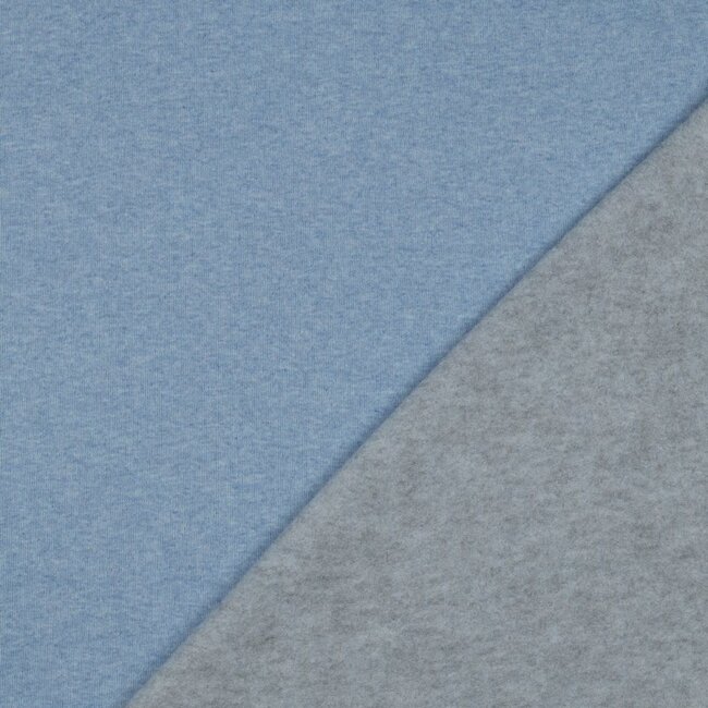 Sweaterstof - blue melange