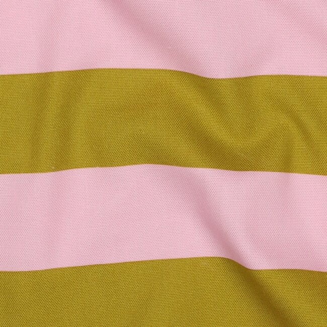 Stripes pink ochre - canvas
