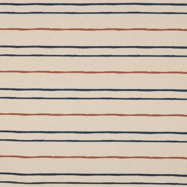 Rib jersey gots - natural stripes