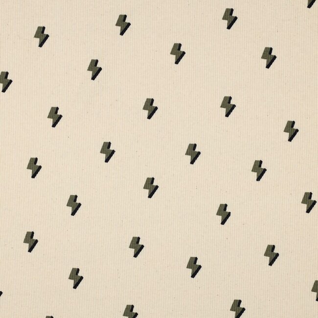 Rib jersey gots - natural lightning