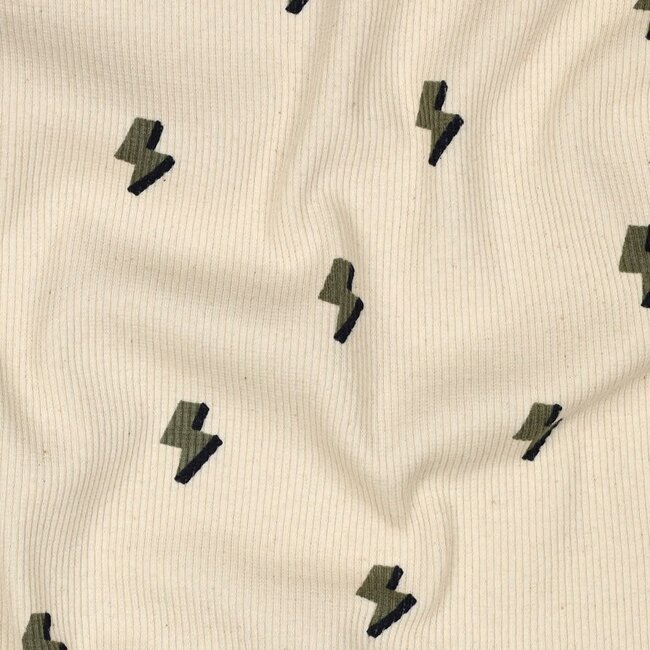 Rib jersey gots - natural lightning