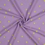 Embroidery neon hearts lavender - double gauze