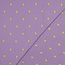 Embroidery neon hearts lavender - double gauze