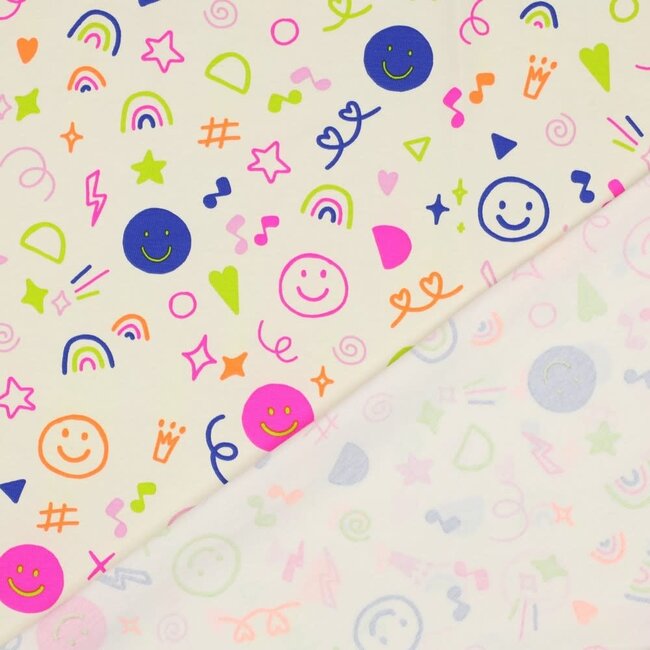 Neon doodles - jersey