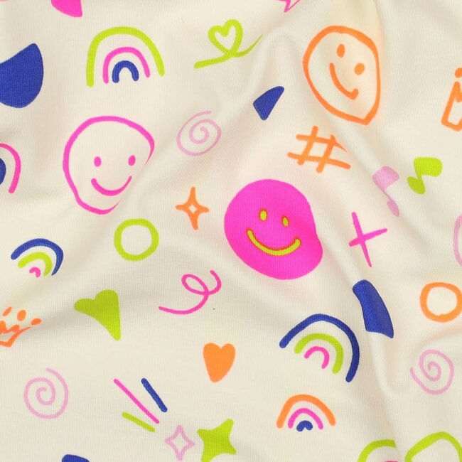 Neon doodles - jersey