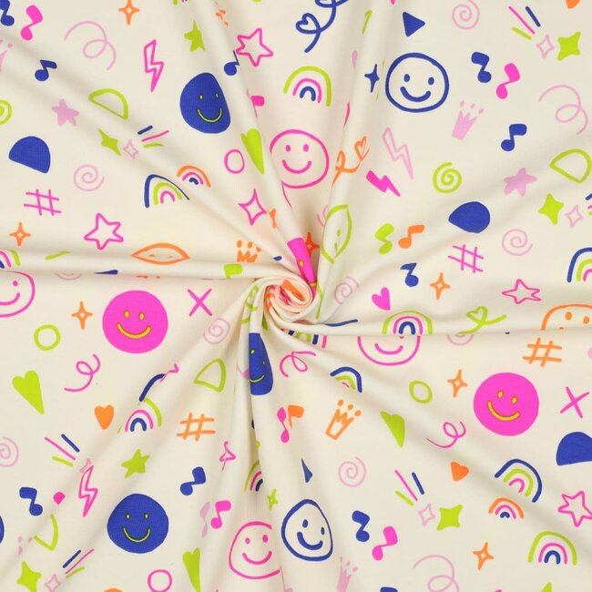 Neon doodles - jersey