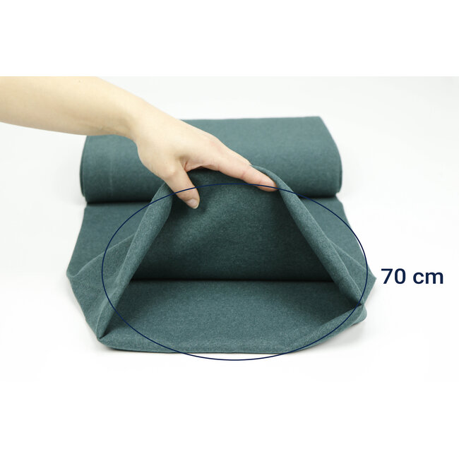 Boordstof - donker groen