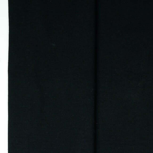 Boordstof recycled - zwart