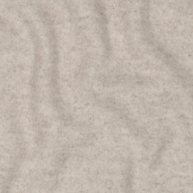 Knitted wol look - beige melange