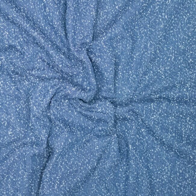 Recycled washed denim - indigo