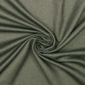 Woven bamboo recycled stripes - dark matcha
