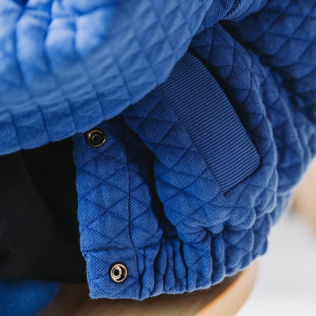 SYAS31 Surf The Web Blauw - Matelassé Piqué Tricot