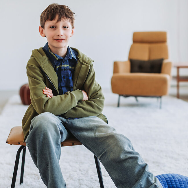 SYAS31 Turfmosgroen - French Terry 3-Draads