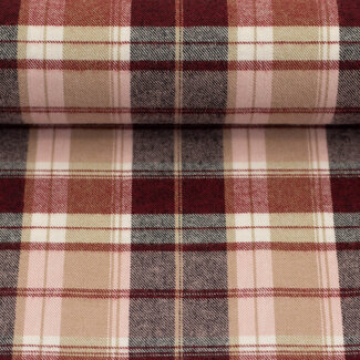 Maverick flanel - pink bordeaux