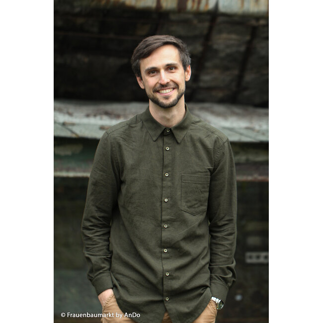 Hudson flanel - greenish blue