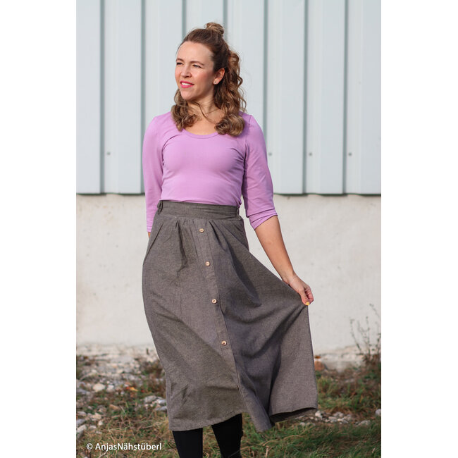 Hudson flanel - greige blue