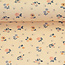 Flowers & wood botergeel - tricot