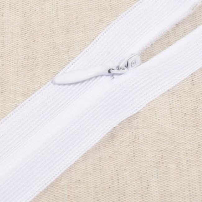 Blinde rits - wit 501